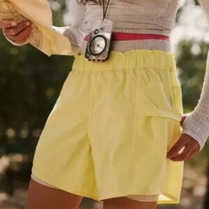 Free People In the Wild Yellow Women's Shorts